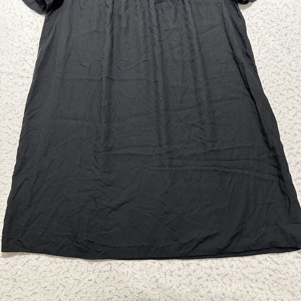 Old Navy Women's Medium Short Sleeve A-Line Dress Lace Embroidery Trim Black - Picture 6 of 12
